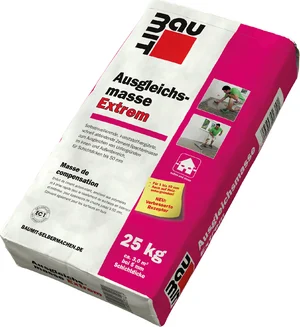 Baumit egalisatiemiddel Extreem is verkrijgbaar in papieren zakken van 25 kg.
