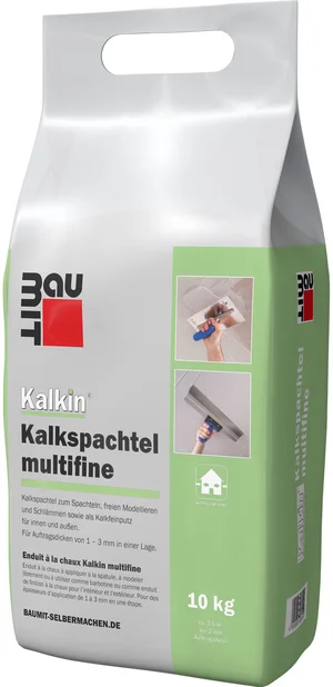 De Kalkin kalkvuller is verkrijgbaar in een foliezak van 10 kg.