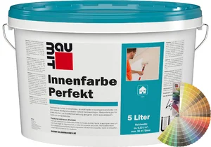 Baumit Interior Paint Perfect is verkrijgbaar in gekleurde 5 l emmers.