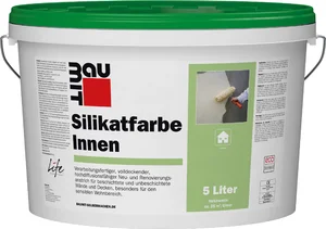 Baumit Interieur Silicaatverf is verkrijgbaar in wit in een 5 liter kunststof emmer.