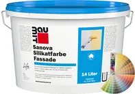 Productafbeelding: Baumit Sanova silicaatverf gevel in een 14 liter emmer met Baumit kleurenwaaier.