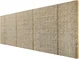 Isolatieplaat-minerale wol dagkant 035 - zicht op de kleefzijde van de isolatieplaat.