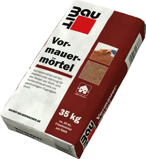 Baumit Vormauermörtel 35 kg, ideal für Sicht- und Verblendmauerwerk, sorgt für stabilen Halt und gleichmäßige Fugen.