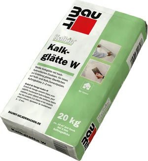 Baumit Kalkin Kalkglätte W is verkrijgbaar in papieren zakken van 20 kg.