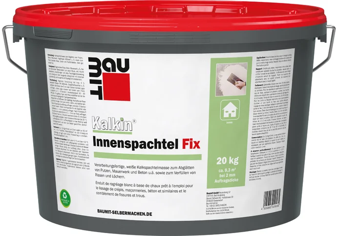 Productafbeelding: Baumit Kalkin binnenvuller Fix in een emmer van 20 kg.